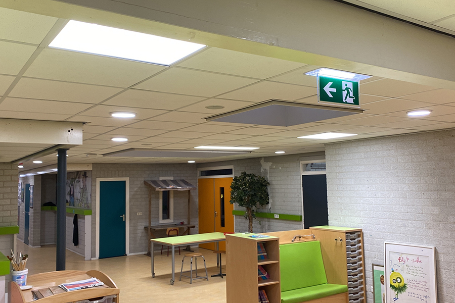 LED-verlichting in school